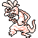Scrafty shiny sprite in Ghost Grey