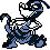 Scraggy shiny sprite in Ghost Grey