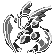Scyther shiny sprite in Ghost Grey