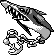 Sharpedo front sprite in Ghost Grey