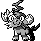 Shinx front sprite in Ghost Grey