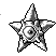 Staryu front sprite in Ghost Grey