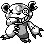 Teddiursa front sprite in Ghost Grey