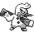 Timburr front sprite in Ghost Grey