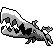 Trapinch front sprite in Ghost Grey