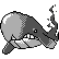 Wailmer front sprite in Ghost Grey