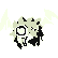 Woobat shiny sprite in Ghost Grey