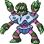 Barbaracle shiny sprite in Heart & Soul