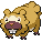 Bidoof shiny sprite in Heart & Soul