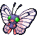 Butterfree shiny sprite in Heart & Soul