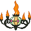Chandelure shiny sprite in Heart & Soul