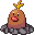 Alolan Diglett front sprite in Heart & Soul