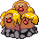 Alolan Dugtrio front sprite in Heart & Soul