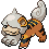 Hisuian Growlithe shiny sprite in Heart & Soul