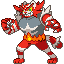 Incineroar shiny sprite in Heart & Soul
