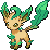 Leafeon shiny sprite in Heart & Soul