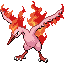 Moltres shiny sprite in Heart & Soul
