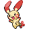 Plusle front sprite in Heart & Soul