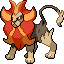 Pyroar shiny sprite in Heart & Soul