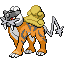 Raikou shiny sprite in Heart & Soul