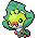 Sewaddle shiny sprite in Heart & Soul