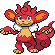 Simisear shiny sprite in Heart & Soul