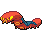 Sizzlipede shiny sprite in Heart & Soul