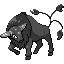 Paldean Tauros front sprite in Heart & Soul