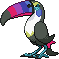 Toucannon shiny sprite in Heart & Soul