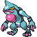 Toxicroak shiny sprite in Heart & Soul
