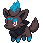 Zorua shiny sprite in Heart & Soul