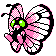 Butterfree shiny sprite in Johto Legends