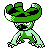 Lombre front sprite in Johto Legends