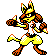 Lucario shiny sprite in Johto Legends