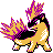 Quilava shiny sprite in Johto Legends