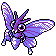 Venomoth shiny sprite in Johto Legends