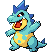 Croconaw shiny sprite in Modern Emerald