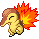 Cyndaquil shiny sprite in Modern Emerald