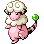 Flaaffy shiny sprite in Modern Emerald