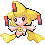 Jirachi shiny sprite in Modern Emerald