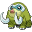 Mamoswine shiny sprite in Modern Emerald