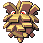 Pineco shiny sprite in Modern Emerald