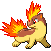 Quilava shiny sprite in Modern Emerald