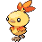 Torchic shiny sprite in Modern Emerald