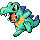 Totodile shiny sprite in Modern Emerald