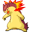 Typhlosion shiny sprite in Modern Emerald