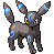 Umbreon shiny sprite in Modern Emerald
