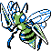 Beedrill shiny sprite in Pokémon Orange