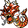 Gyarados shiny sprite in Pokémon Orange