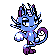 Alolan Meowth shiny sprite in Pokémon Orange